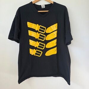 Men's Graphic T Shirt Belt Design - XL